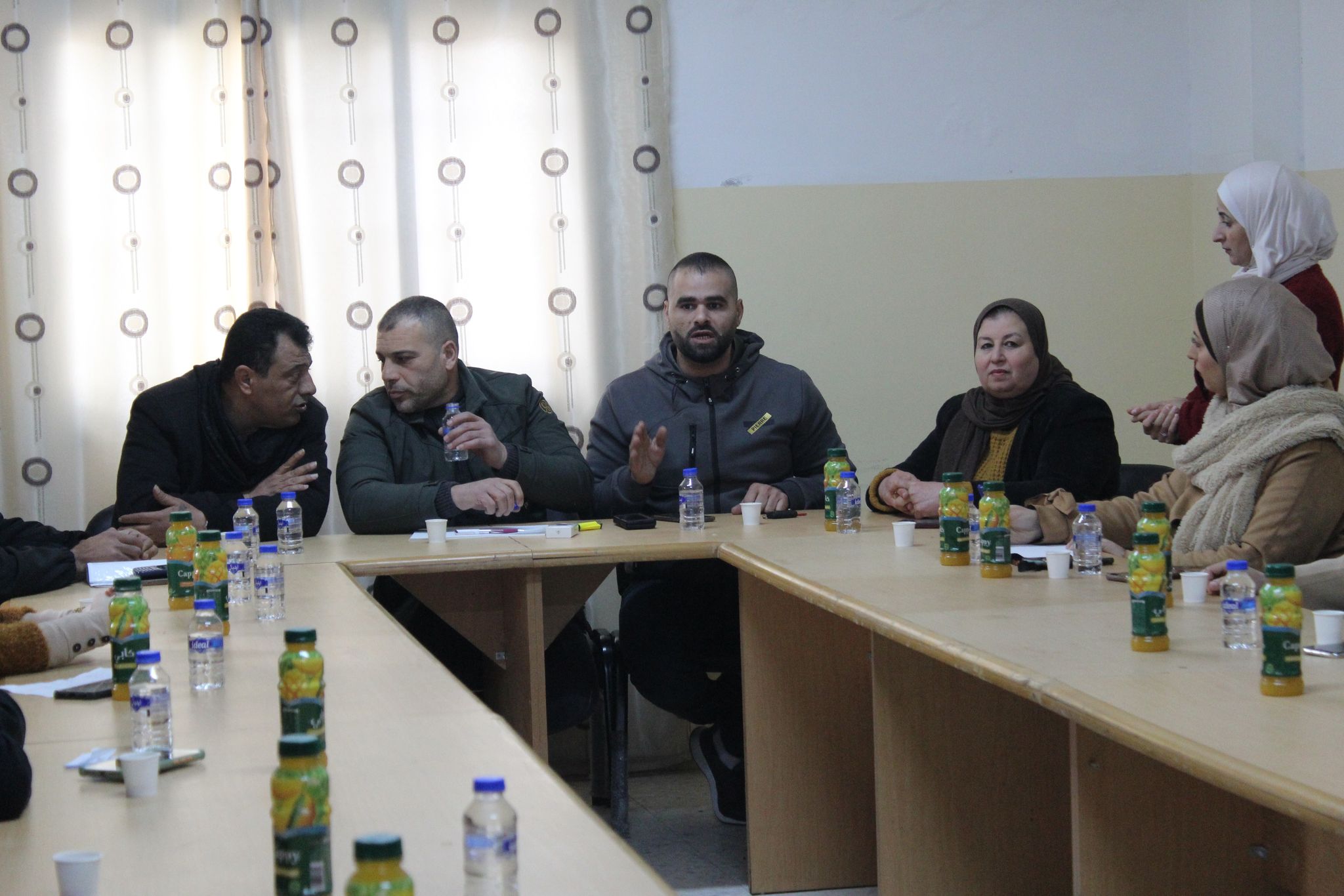 Youth platforms meet the popular committee in Jenin camp