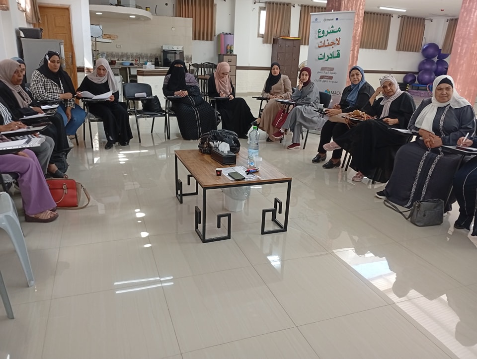 Central workshop for refugee women in the West Bank camps