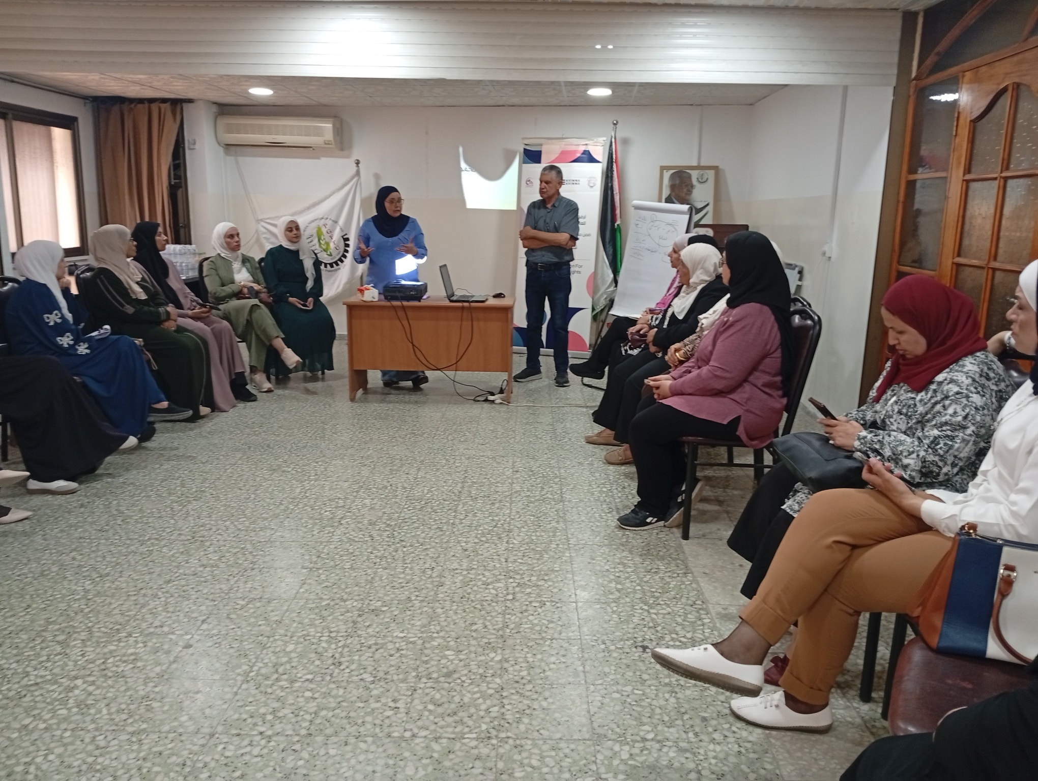 A workshop in Jenin as a precursor to forming a women's gathering and launching an initiative in four Palestinian camps.