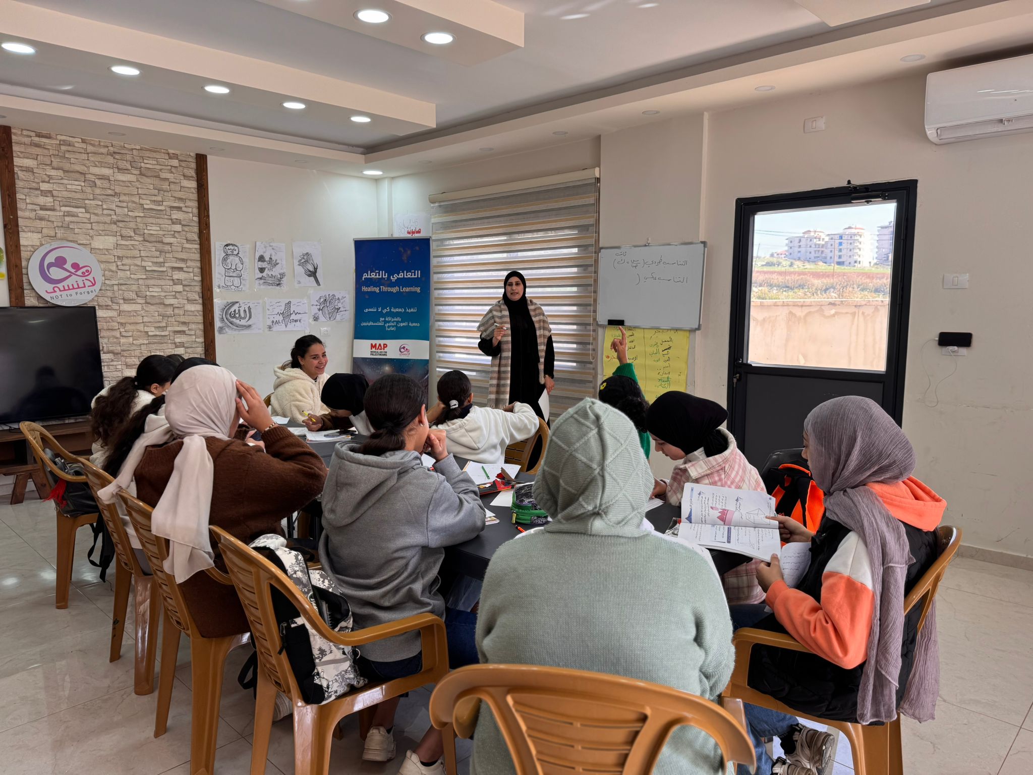 English follow : Launching Learning Recovery Activities to Support Displaced Children from Jenin Camp