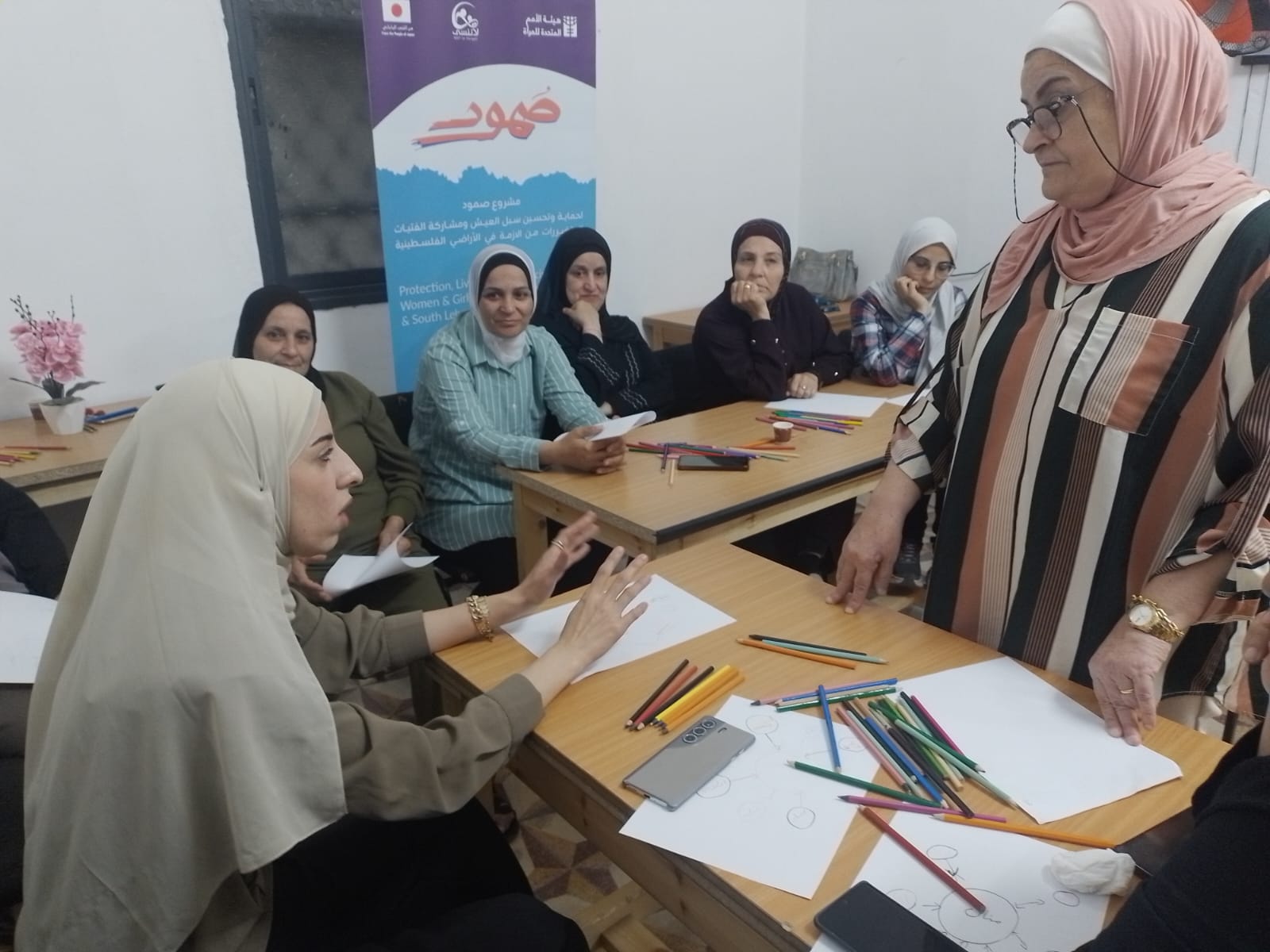 في كل لقاء،تولد حكاية قوة جديدة للنساء النازحات من مخيم جنين