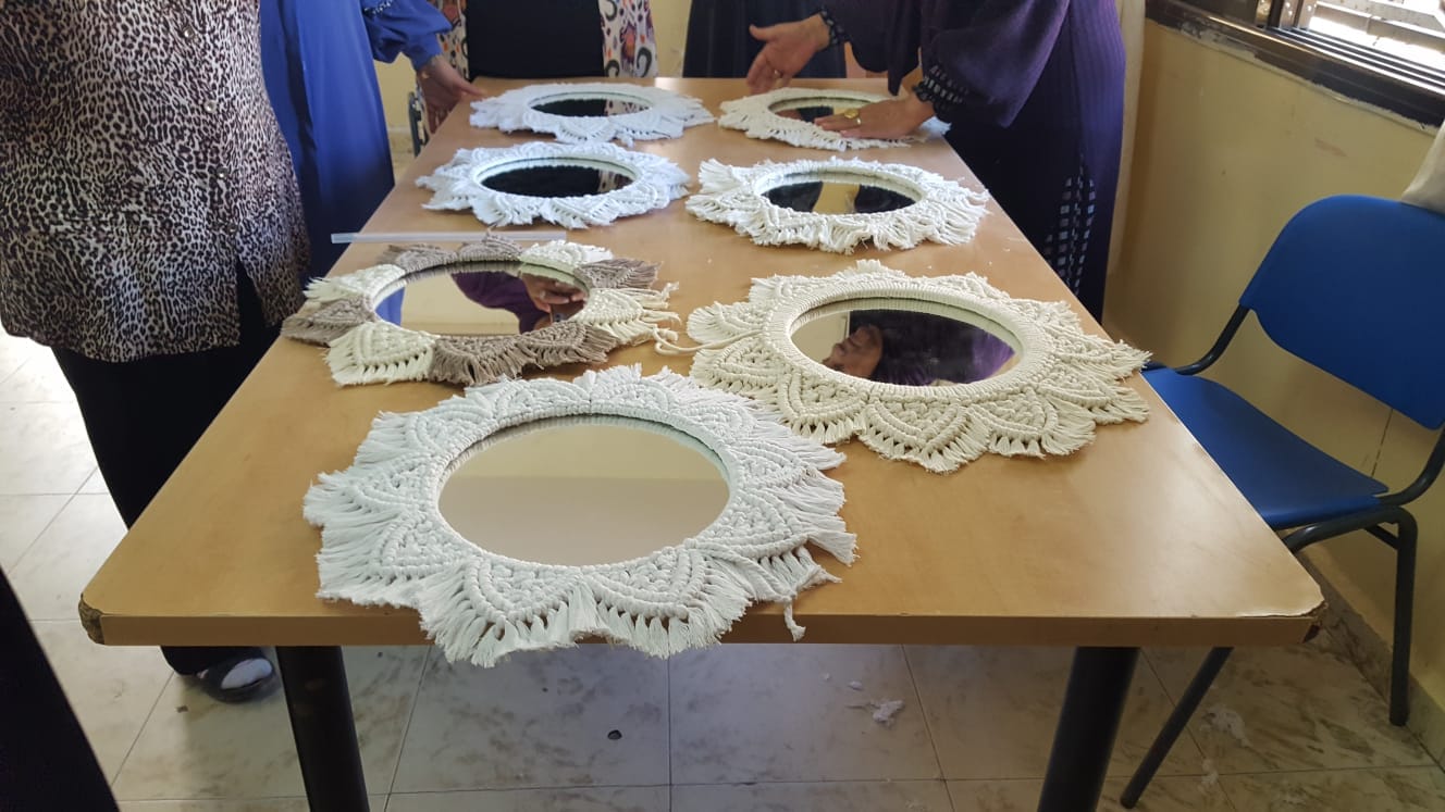 Completing the " macrame" Course and Preparing for the Product Exhibition