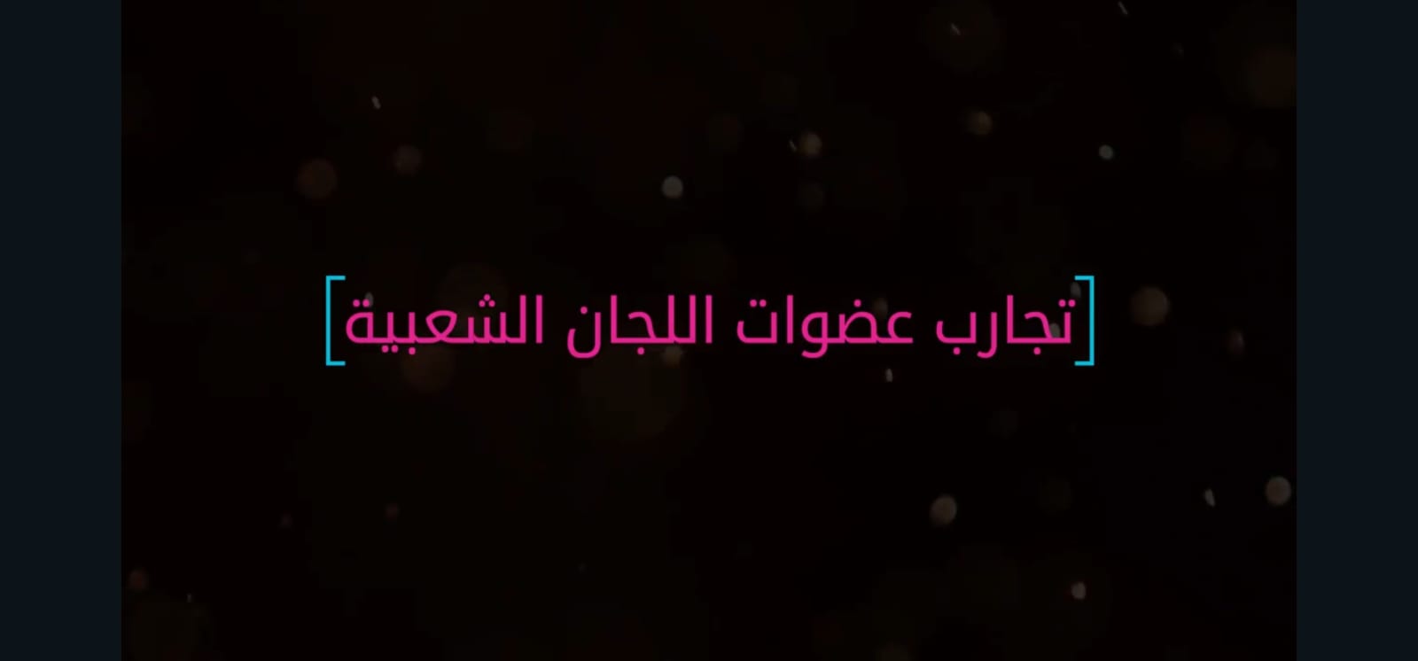 تجارب عضوات اللجان الشعبية