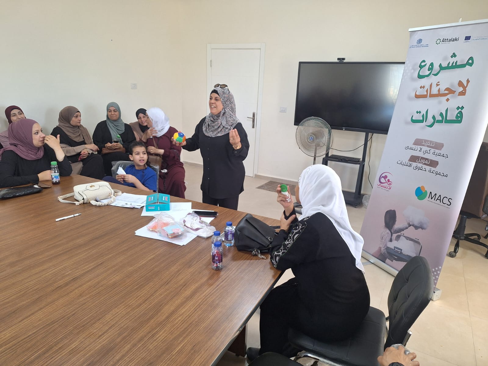 As part of the "Capable Refugee Women" project: Awareness workshops to empower women